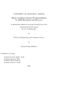 Cover page: Block Coordinate Descent Proximal Method for ODE Estimation and Discovery