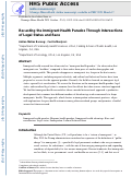 Cover page: Recasting the Immigrant Health Paradox Through Intersections of Legal Status and Race