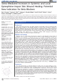 Cover page: Stress-Mediated Increases in Systemic and Local Epinephrine Impair Skin Wound Healing: Potential New Indication for Beta Blockers