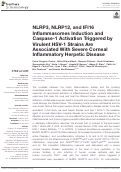 Cover page: NLRP3, NLRP12, and IFI16 Inflammasomes Induction and Caspase-1 Activation Triggered by Virulent HSV-1 Strains Are Associated With Severe Corneal Inflammatory Herpetic Disease.