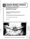 Cover page: Advanced Light Source Linac Subharmonic Buncher Cavities