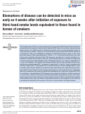 Cover page: Correction: Biomarkers of disease can be detected in mice as early as 4 weeks after initiation of exposure to third-hand smoke levels equivalent to those found in homes of smokers