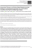 Cover page: Acupuncture Therapy as an Evidence-Based Nonpharmacologic Strategy for Comprehensive Acute Pain Care: The Academic Consortium Pain Task Force White Paper Update.