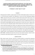 Cover page: Finite element response sensitivity analysis using three-field mixed formulation: General theory and application to frame structures