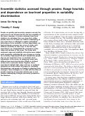 Cover page: Ensemble statistics accessed through proxies: Range heuristic and dependence on low-level properties in variability discrimination