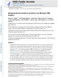 Cover page: Multigenerational metabolic profiling in the Michigan PBB registry.