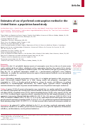 Cover page: Estimates of use of preferred contraceptive method in the United States: a population-based study.