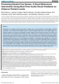 Cover page: Promoting Smoke-Free Homes: A Novel Behavioral Intervention Using Real-Time Audio-Visual Feedback on Airborne Particle Levels