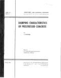 Cover page: Damping Characteristics of Prestressed Concrete