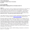 Cover page: Upward Mobility: How mobile is shaping the lives of Latinos in the U.S.