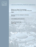 Cover page: What's in a Name? Developing a Standardized Taxonomy for HVAC System Faults