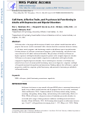 Cover page: Self-Harm, Affective Traits, and Psychosocial Functioning in Adults With Depressive and Bipolar Disorders