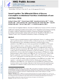 Cover page: Sweet cognition: The differential effects of glucose consumption on attentional food bias in individuals of lean and obese status