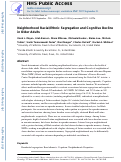 Cover page: Neighborhood racial/ethnic segregation and cognitive decline in older adults