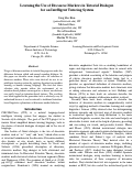 Cover page: Learning the Use of Discourse Markers in Tutorial Dialogue for an Intelligent Tutoring System