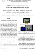 Cover page: BEV-Net: Assessing Social Distancing Compliance by Joint People Localization and Geometric Reasoning