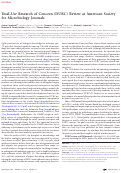 Cover page: Dual-Use Research of Concern (DURC) Review at American Society for Microbiology Journals