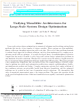 Cover page: Unifying Monolithic Architectures for Large-Scale System Design Optimization