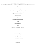 Cover page: Transgender Women in San Francisco: Understanding the Nature, Extent, and Meaning of Their Negative Health Care Experiences