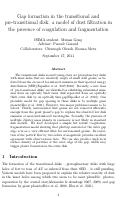 Cover page: Gap formation in transitional and pre-transitional disks: dust filtration in the presence of coagulation and fragmentation.