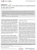 Cover page: Resistance is futile: overcoming resistance to targeted therapies in lung adenocarcinoma