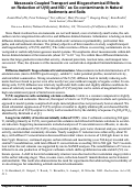Cover page: Mesoscale Coupled Transport and Biogeochemical Effects on Reduction of U(VI) and NO3- as Co-contaminants in Natural Sediments and Soils