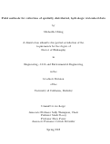 Cover page: Field methods for collection of spatially distributed, hydrologic watershed data