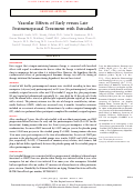 Cover page: Vascular Effects of Early versus Late Postmenopausal Treatment with Estradiol