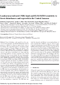 Cover page: Landsat near-infrared (NIR) band and ELM-FATES sensitivity to forest disturbances and regrowth in the Central Amazon