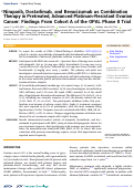 Cover page: Niraparib, Dostarlimab, and Bevacizumab as Combination Therapy in Pretreated, Advanced Platinum-Resistant Ovarian Cancer: Findings From Cohort A of the OPAL Phase II Trial.