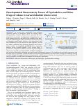 Cover page: Developmental Neurotoxicity Screen of Psychedelics and Other Drugs of Abuse in Larval Zebrafish (Danio rerio)