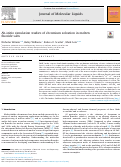 Cover page: Ab-initio simulation studies of chromium solvation in molten fluoride salts