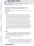 Cover page: The vitamin D receptor: a tumor suppressor in skin.