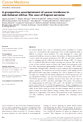 Cover page: A prospective ascertainment of cancer incidence in sub‐Saharan Africa: The case of Kaposi sarcoma