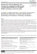 Cover page: Assessment of foot alignment and function for ambulatory children with cerebral palsy: Results of a modified Delphi technique consensus study.