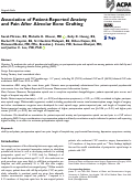 Cover page: Association of Patient-Reported Anxiety and Pain After Alveolar Bone Grafting.