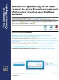 Cover page: Terahertz VRT spectroscopy of the water hexamer-d12 prism: Dramatic enhancement of bifurcation tunneling upon librational excitation