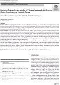 Cover page: Exploring Relative Preferences for HIV Service Features Using Discrete Choice Experiments: a Synthetic Review