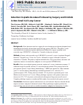 Cover page: Induction Cisplatin Docetaxel Followed by Surgery and Erlotinib in Non-Small Cell Lung Cancer