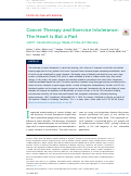 Cover page: Cancer Therapy and Exercise Intolerance: The Heart Is But a Part: JACC: CardioOncology State-of-the-Art Review.