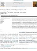 Cover page: Prairie voles seek social contact with peer companions during immune challenge