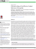 Cover page: A Genomic Map of the Effects of Linked Selection in Drosophila