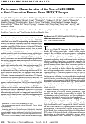 Cover page: Performance Characteristics of the NeuroEXPLORER, a Next-Generation Human Brain PET/CT Imager.