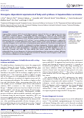 Cover page: Oncogene dependent requirement of fatty acid synthase in hepatocellular carcinoma