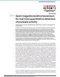 Cover page: Giant magnetoresistive biosensors for real-time quantitative detection of protease activity