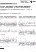 Cover page: Search for supersymmetry in events containing a same-flavour opposite-sign dilepton pair, jets, and large missing transverse momentum in s=8 TeV pp collisions with the ATLAS detector