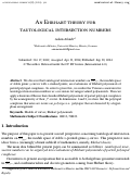 Cover page: An Ehrhart theory for tautological intersection numbers