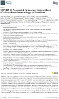 Cover page: COVID-19 Associated Pulmonary Aspergillosis (CAPA)—From Immunology to Treatment