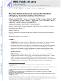 Cover page: Movement pattern biofeedback training after total knee arthroplasty: Randomized clinical trial protocol