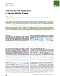 Cover page: The Science and Translation of Lactate Shuttle Theory